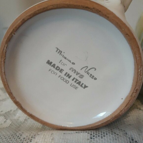 Made in ITALY CERAMIC pottery MUGS hand painted BIRD DUCKS 14OZ - Picture 5 of 8